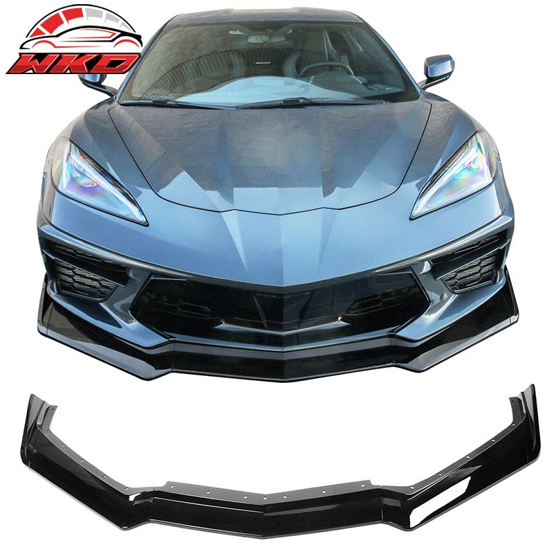 Wholesale 20-26 Chevrolet Corvette C8 5VM Style 5PCS Front Bumper Lip ABS Gloss Black