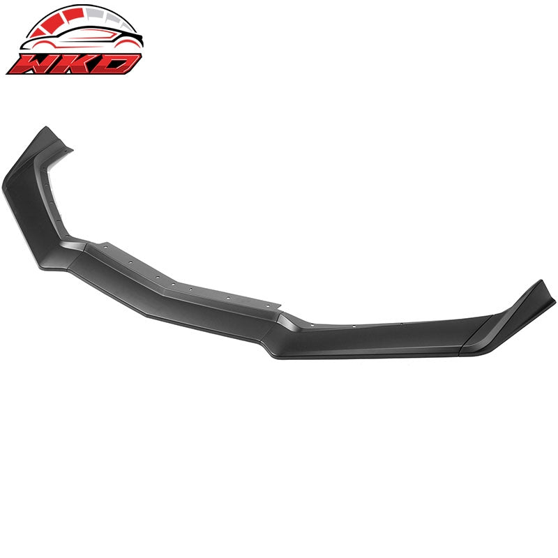 Fits 20-26 Chevy Corvette C8 5VM Style Matte Black Front Bumper Lip Spoiler 5PCS