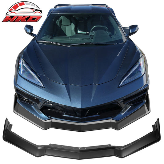 Wholesale 20-26 Chevy Corvette C8 ABS Front Bumper Lip Chin Spoiler 5PCS Matte Black
