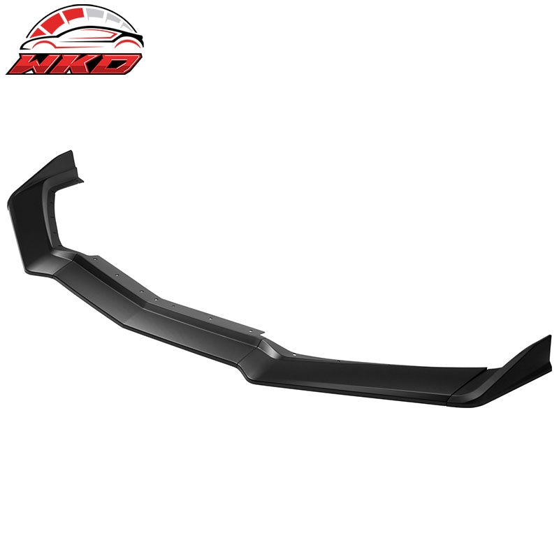 Fits 20-26 Chevy Corvette C8 ABS Front Bumper Lip Chin Spoiler 5PCS Matte Black