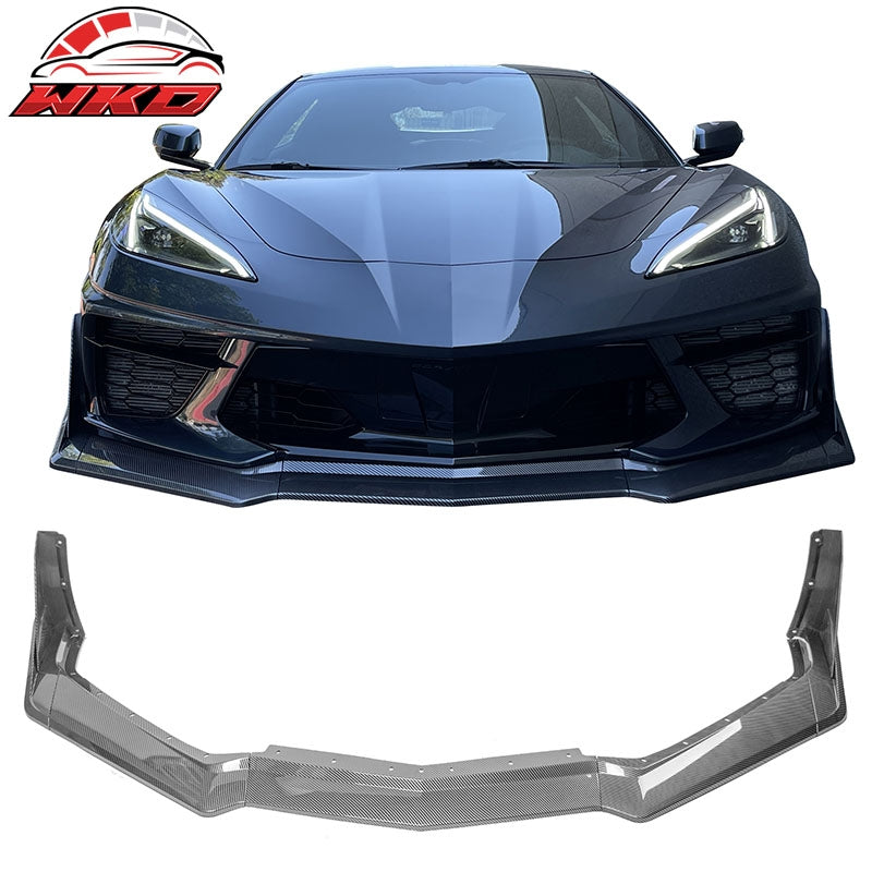 Wholesale 20-26 Chevy Corvette C8 STG 3 Front Bumper Lip ZR1 Style Carbon Fiber Print