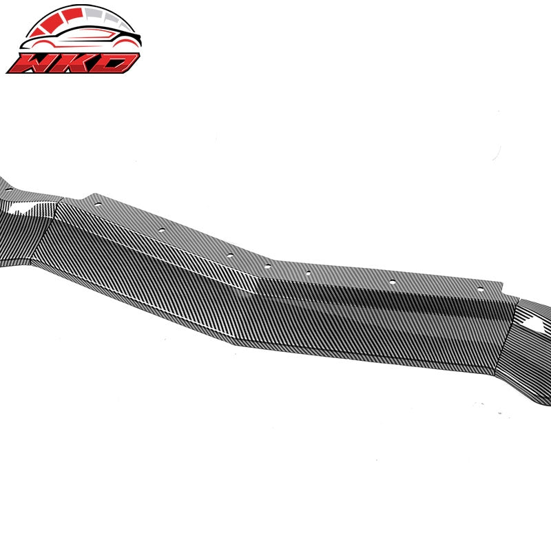 Fits 20-26 Chevy Corvette C8 STG 3 Front Bumper Lip ZR1 Style Carbon Fiber Print