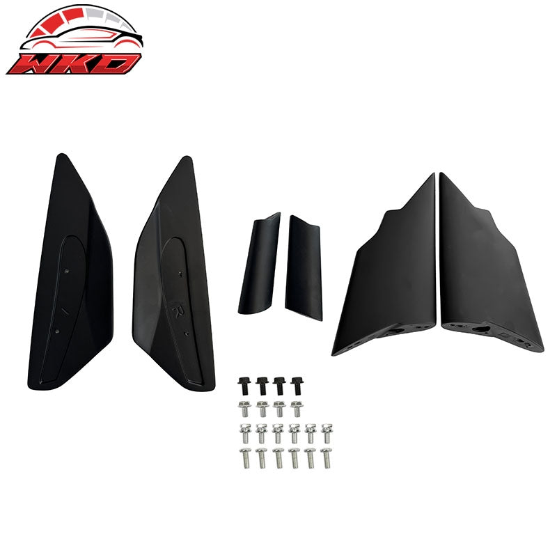 For 20-26 Chevy Corvette C8 Stingray Z51 High Wing Trunk Spoiler Matte Black ABS