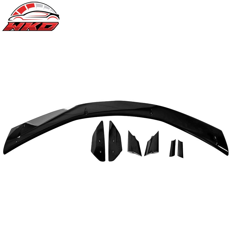 For 20-26 Chevy Corvette C8 Stingray Z51 High Wing Trunk Spoiler Gloss Black ABS