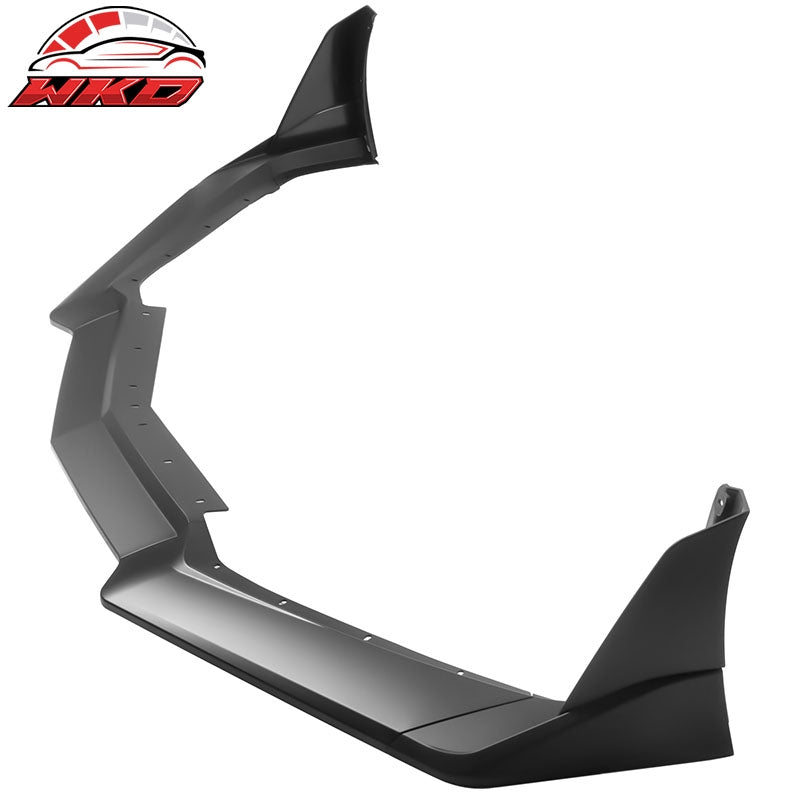 Fits 20-26 Chevy Corvette C8 Z51 STG 3 Front Bumper Lip ZR1 Style Matte Black