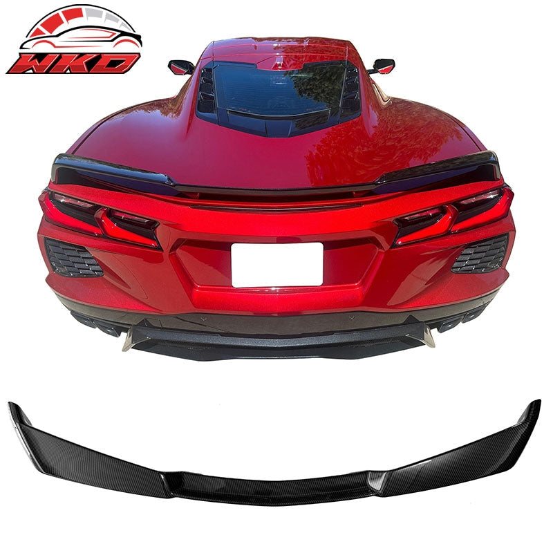 Wholesale 20-26 Chevrolet Corvette C8 Z51 Style Trunk Spoiler Carbon Fiber Print ABS