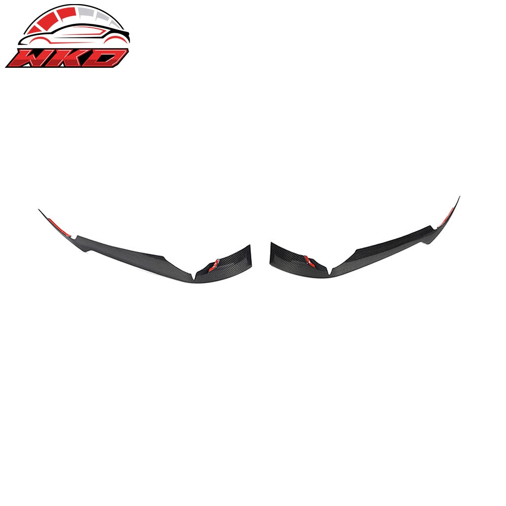Wholesale 20-26 Chevrolet Corvette C8 IKON Front Bumper Canard Splitters Carbon Fiber