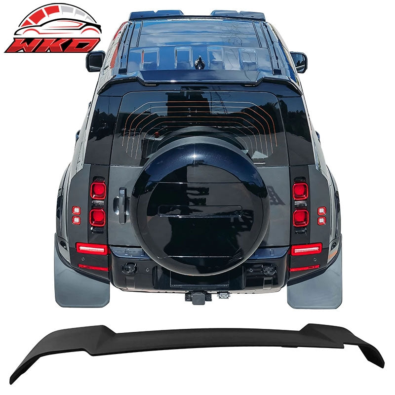 Wholesale 20-26 Defender 90 110 130 V Style Matte Black Rear Window Roof Spoiler ABS
