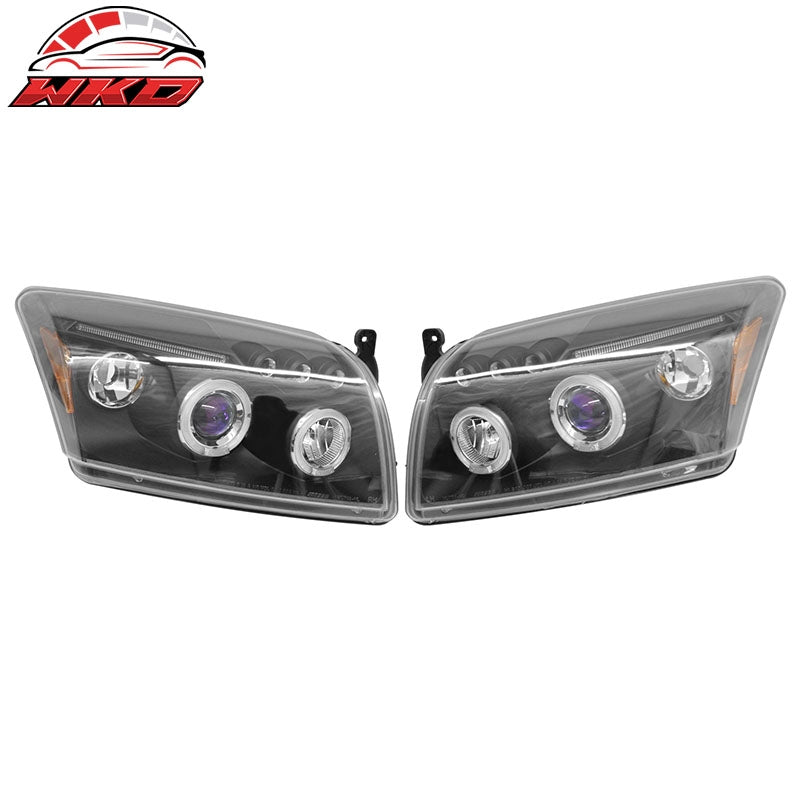 Wholesale 07-12 Dodge Caliber Headlights Head Lights W/Blue Projector Amber Reflector