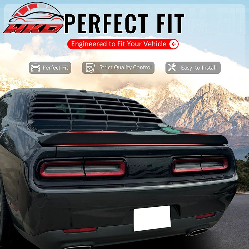 Wholesale 2008-2023 Dodge Challenger 2DR OE Style Gloss Black Rear Trunk Spoiler ABS - Wikond Auto