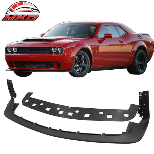 Wholesale 18-23 Dodge Challenger Demon & Widebody Front Lip DM Style Textured Black PP