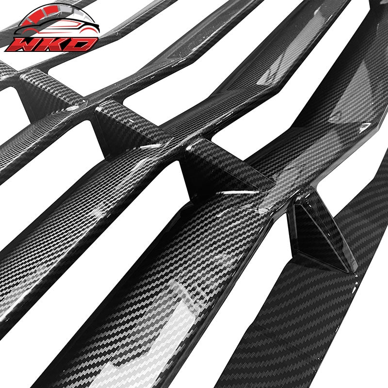 Fits 08-23 Dodge Challenger V2 Style Carbon Fiber Print Rear Window Louver Cover