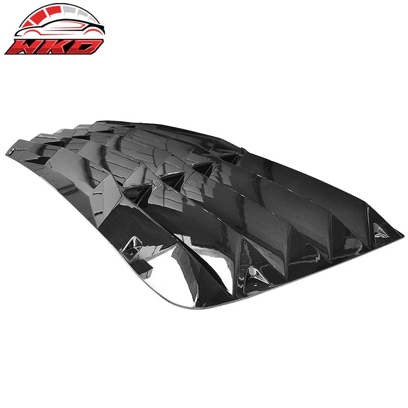Fits 08-23 Dodge Challenger Rear Window Louver Sun Rain Shade Cover Gloss Black