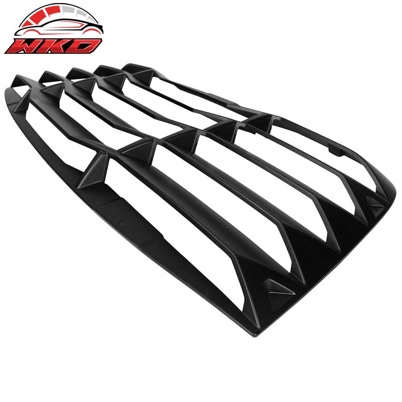 Fits 08-23 Dodge Challenger Window Louver Rear Sun Shade Cover Matte Black ABS