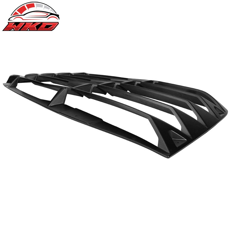 Fits 08-23 Dodge Challenger Window Louver Rear Sun Shade Cover Matte Black ABS