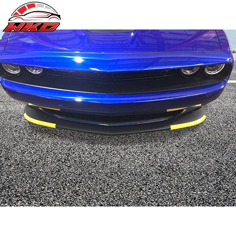Fits 15-23 Dodge Challenger Scat Pack 2PCS Front Bumper Lip Splitter Protector