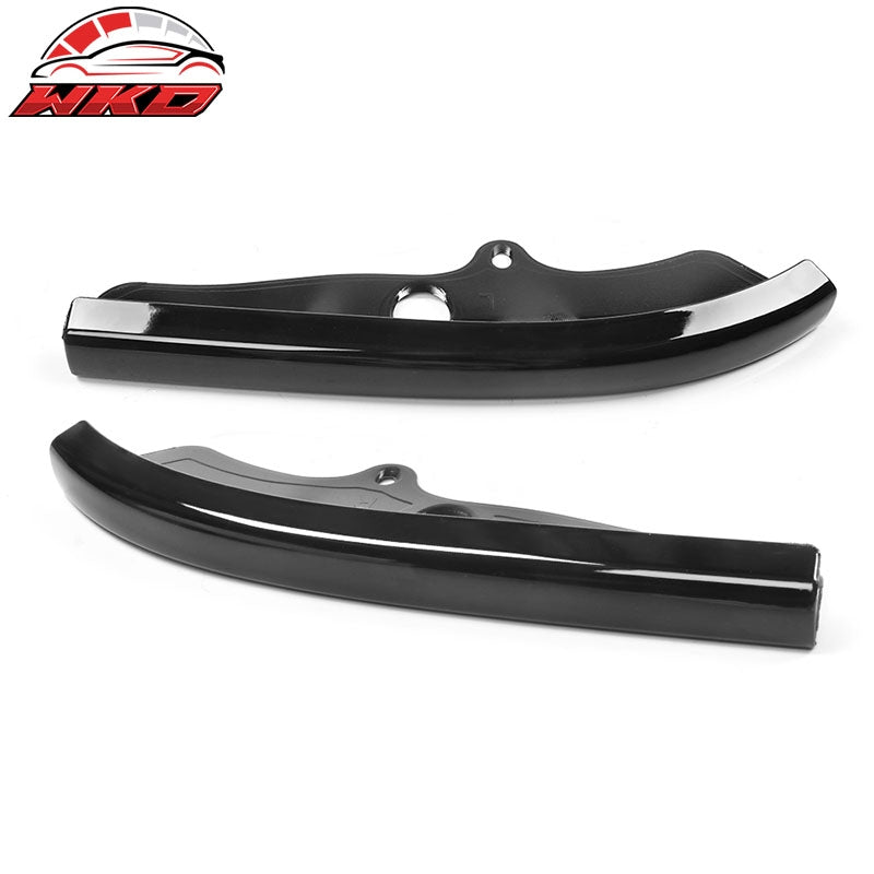 Fits 15-23 Dodge Challenger Scat Pack Front Bumper Lip Protector Kit Gloss Black