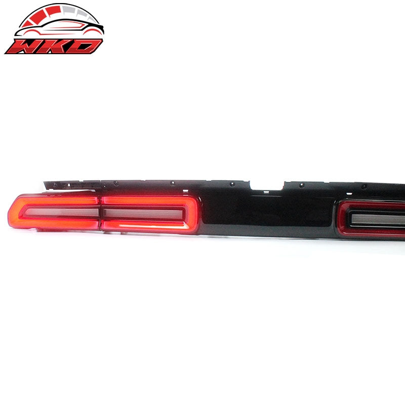 Fits 08-14 Dodge Challenger Sequential Turn Signal LED Tail Lights 2PC - Red