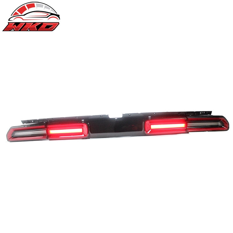 Fits 08-14 Dodge Challenger Sequential Turn Signal LED Tail Lights 2PC - Red
