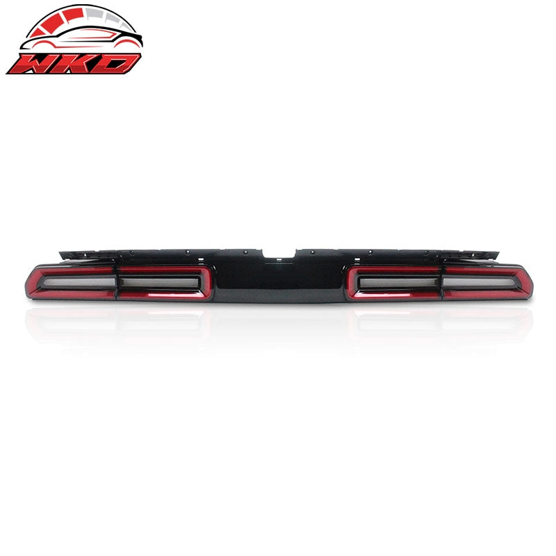 Fits 08-14 Challenger Sequential Yellow Turn Signal LED Tail Lights 2PC - Red