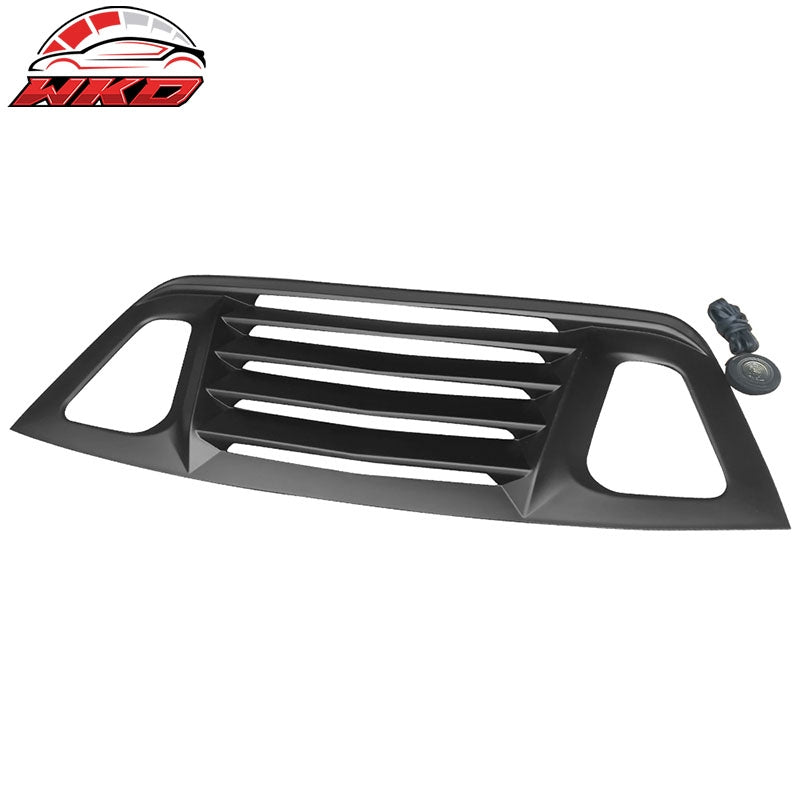 Fits 08-23 Dodge Challenger Window Louver Sun Shade Cover Unpainted ABS