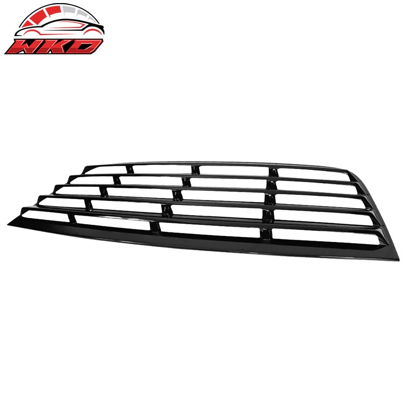 Fits 08-23 Dodge Challenger Window Louver Rear Cover Painted ABS Gloss Black