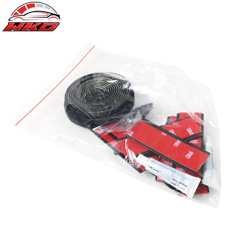 Fits 08-23 Dodge Challenger Window Louver Rear Cover Painted ABS Gloss Black