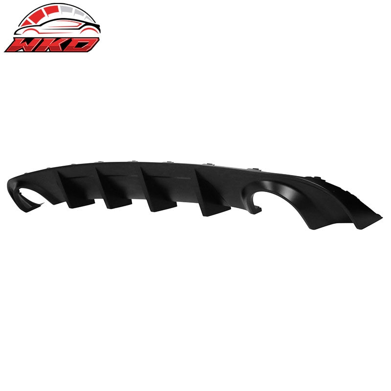 Fits 15-23 Dodge Charger Base SXT Rear Bumper Lip Diffuser Matte Black PP