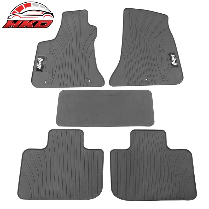 Wholesale 11-23 Dodge Charger/Chrysler 300 RWD Latex Floor Mats Liner Gray Carpet 5PC - Wikond Auto