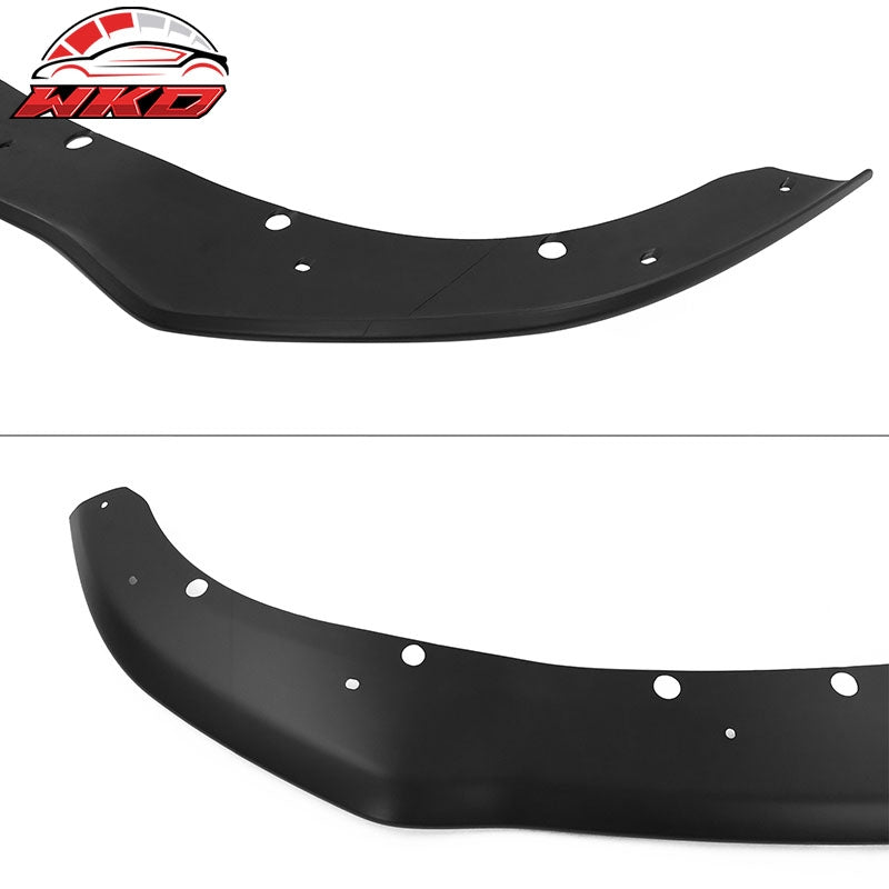 Fits 15-23 Dodge Charger Front Bumper Lip Protector Black - Only Fit IKON Bumper