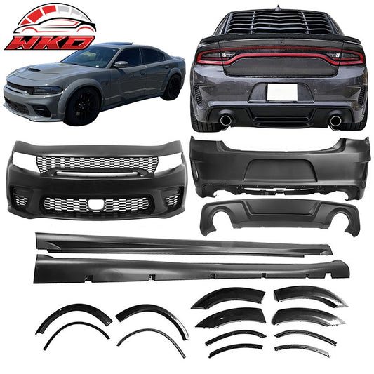Wholesale For 15-23 Dodge Charger Front & Rear Bumper Cover & Side Skirt & Fender Flare - Wikond Auto