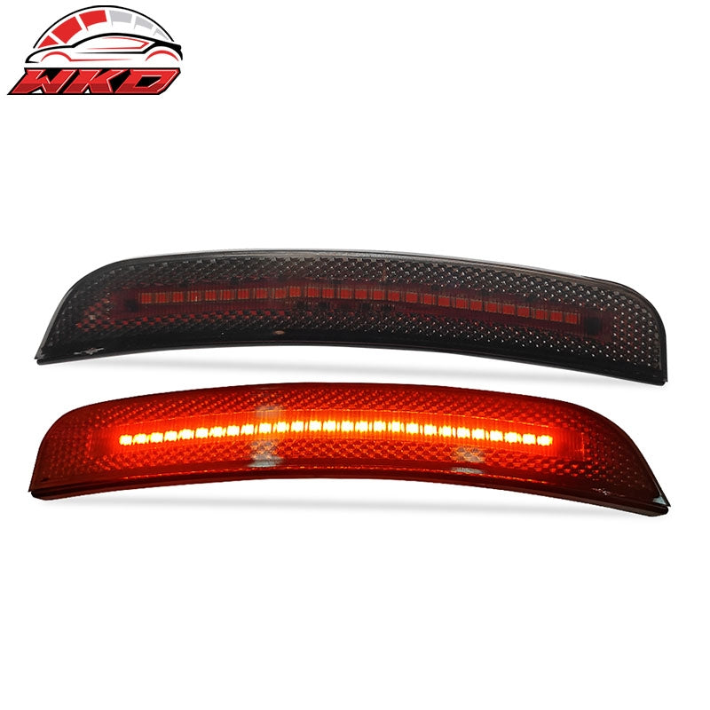 Fits 15-23 Dodge Charger 4PCS Front & Rear LED Side Marker Lights W/Smoked Lens