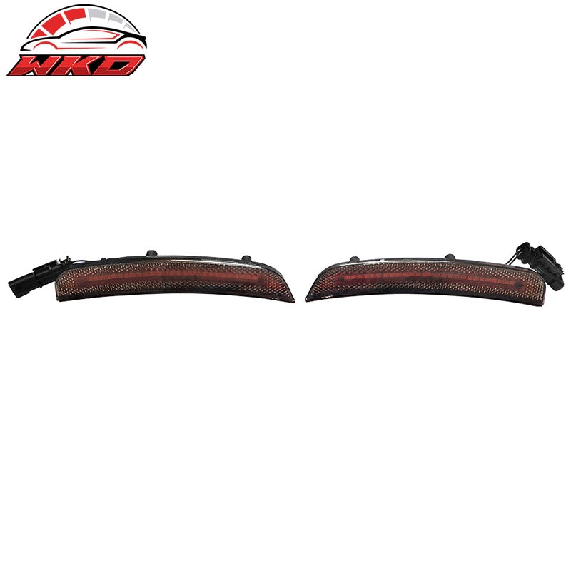 Fits 15-23 Dodge Charger 4PCS Front & Rear LED Side Marker Lights W/Smoked Lens