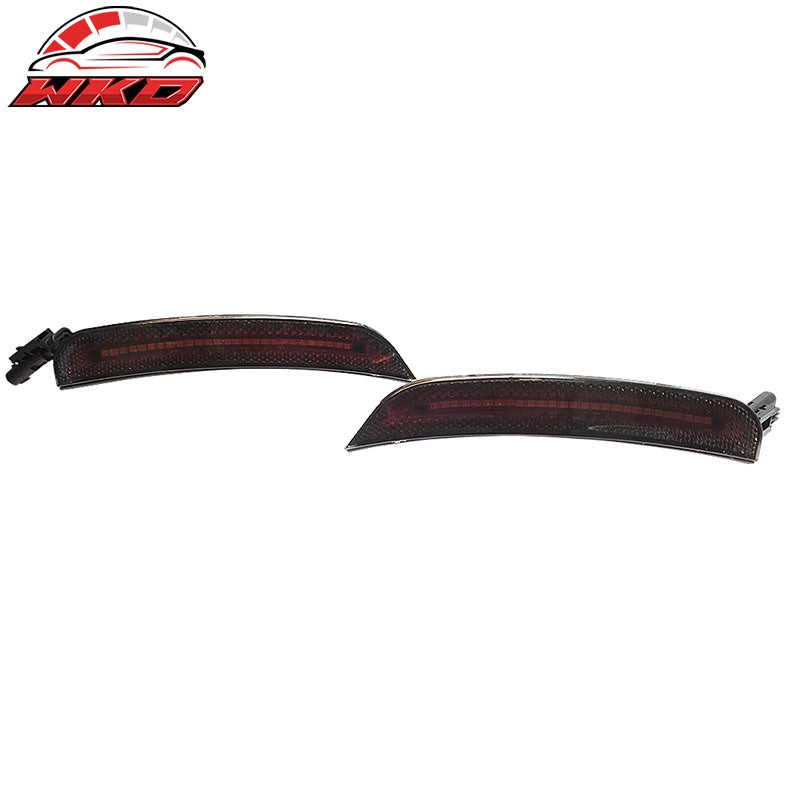 Fits 15-23 Dodge Charger 4PCS Front & Rear LED Side Marker Lights W/Smoked Lens
