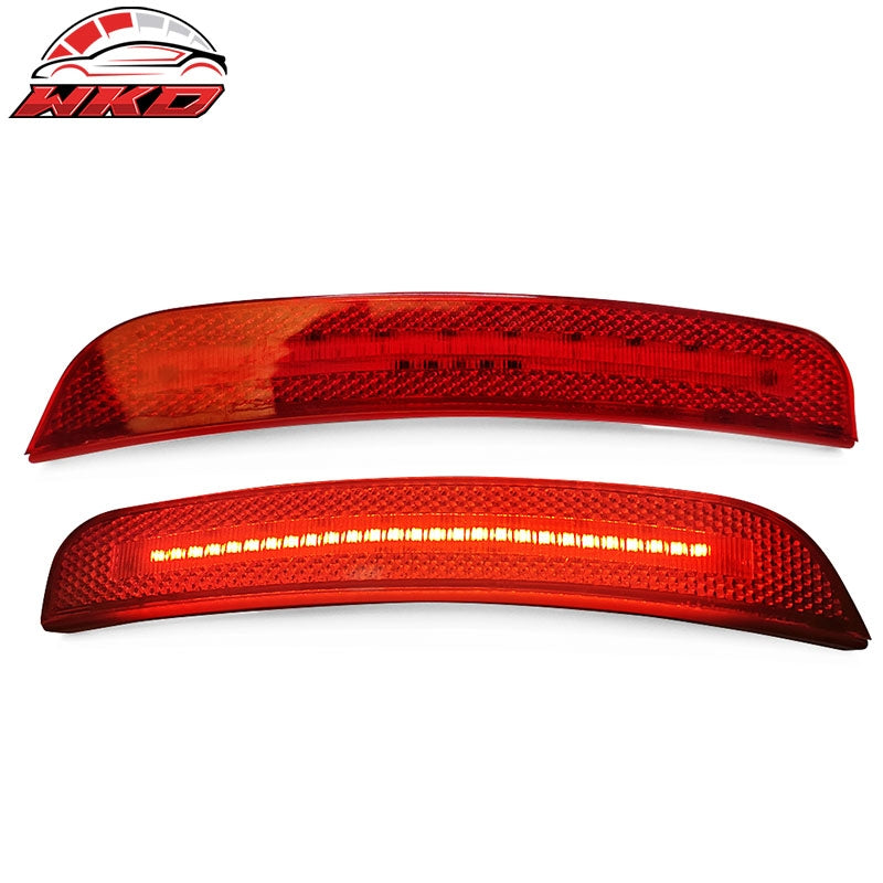 Fits 15-23 Dodge Charger 2PCS Front LED Side Marker Lights Turn Signal Lamp Red