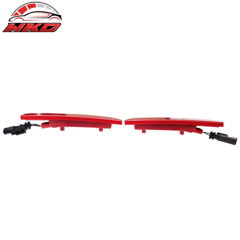 Fits 15-23 Dodge Charger 2PCS Front LED Side Marker Lights Turn Signal Lamp Red