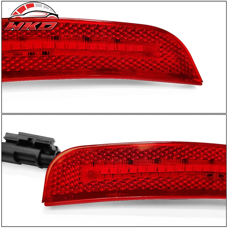 Fits 15-23 Dodge Charger 2PCS Front LED Side Marker Lights Turn Signal Lamp Red