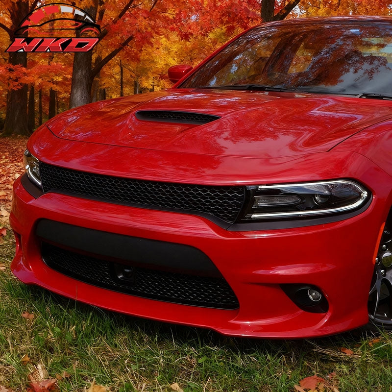 Fits 15-23 Dodge Charger Halogen Fog Lights White Lens Bumper Projector Lamps