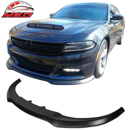 Wholesale 15-23 Dodge Charger RT IKON Style Front Bumper Lip Spoiler Unpainted - PP