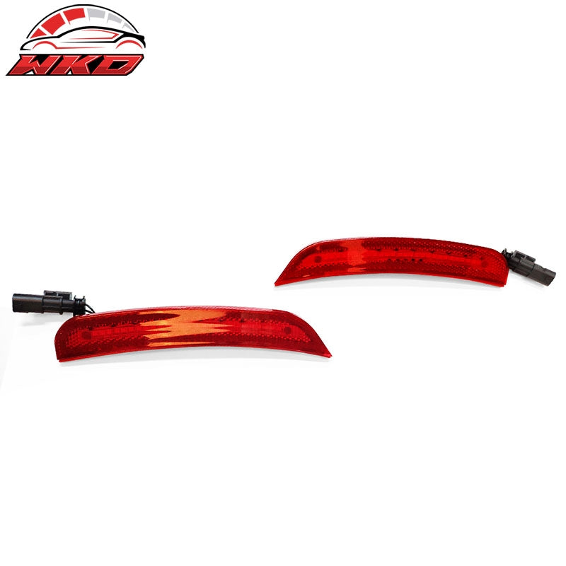 Fits 15-23 Dodge Charger 2PCS Rear Side Marker Lights Turn Signal Lamp Red Lens