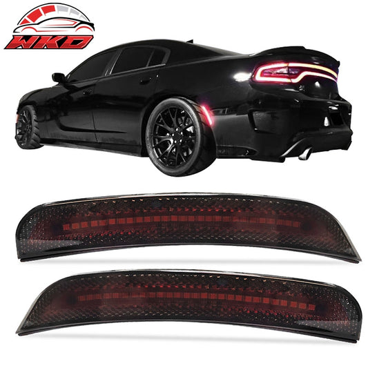 Wholesale 15-23 Dodge Charger 2PCS Rear Side Marker Lights lamps Smoked Lens LED - Wikond Auto