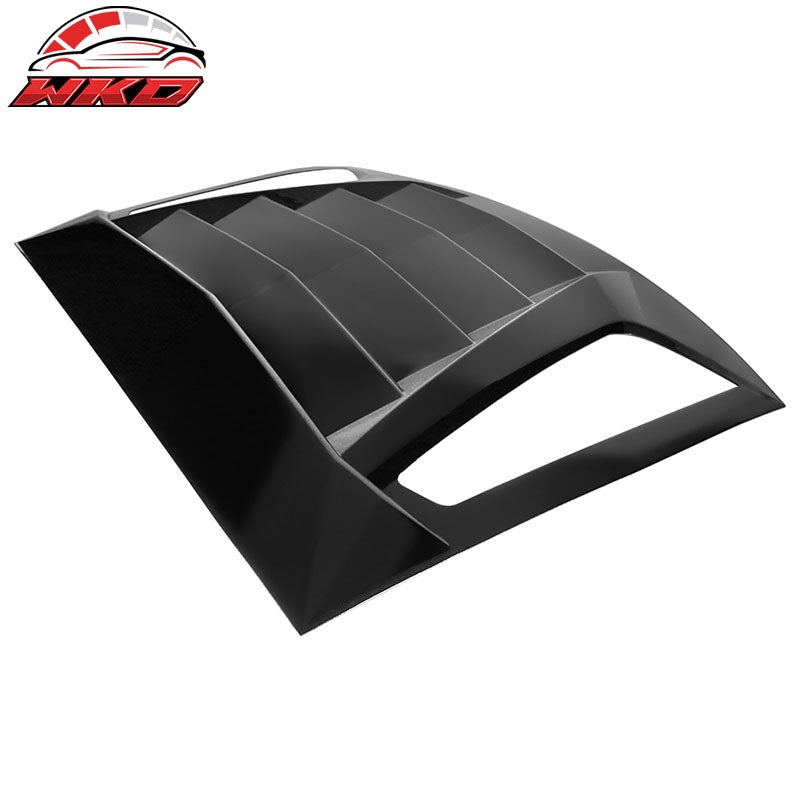 Fits 11-23 Dodge Charger Ikon V2 Style Rear Window Louver - Gloss Black