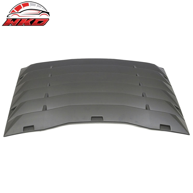 Fits 11-23 Dodge Charger Ikon Style Rear Window Louver Unpainted Black