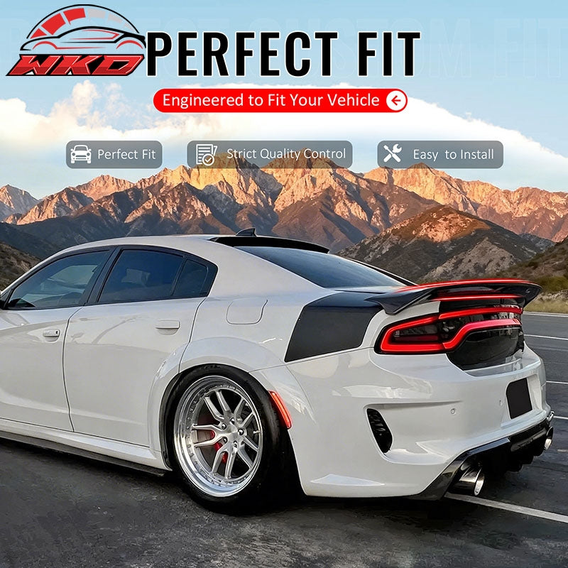 Fits 15-23 Dodge Charger Redeye Carbon Fiber Print Rear Trunk Spoiler Wing ABS