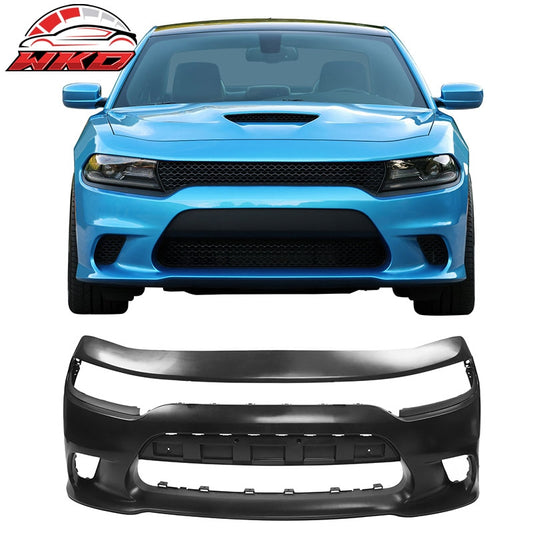 Wholesale 15-23 Dodge Charger SRT Hellcat Style Front Bumper Cover Replacement Kit PP - Wikond Auto