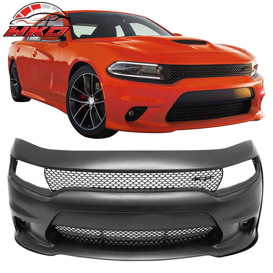 Wholesale 15-23 Dodge Charger SRT Hellcat Style Front Bumper Cover W/Fog Lamps PP - Wikond Auto