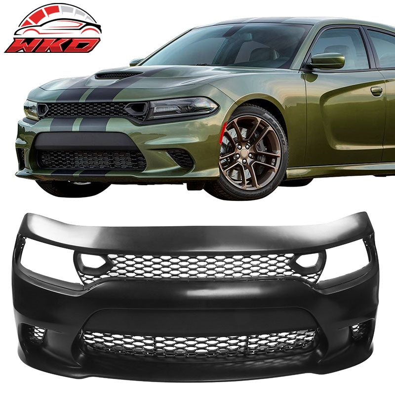 Wholesale 15-23 Dodge Charger SRT Hellcat Style Front Bumper W/Foglight Grille&Insert