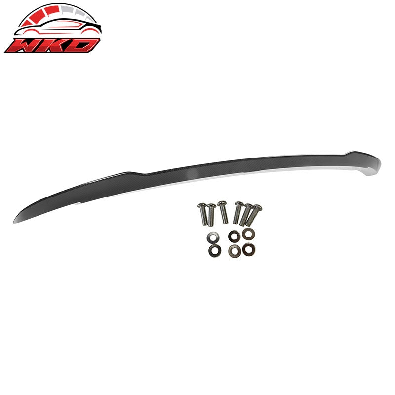 Fits 15-23 Dodge Charger SRT Hellcat Style Carbon Fiber Rear Trunk Spoiler Wing