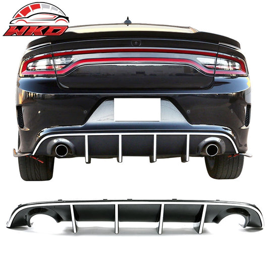 Wholesale 15-23 Dodge Charger SRT OE Style Rear Diffuser with White Reflective Tape