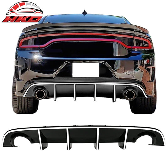 Wholesale 15-23 Dodge Charger SRT OE Style Rear Diffuser with White Reflective Tape